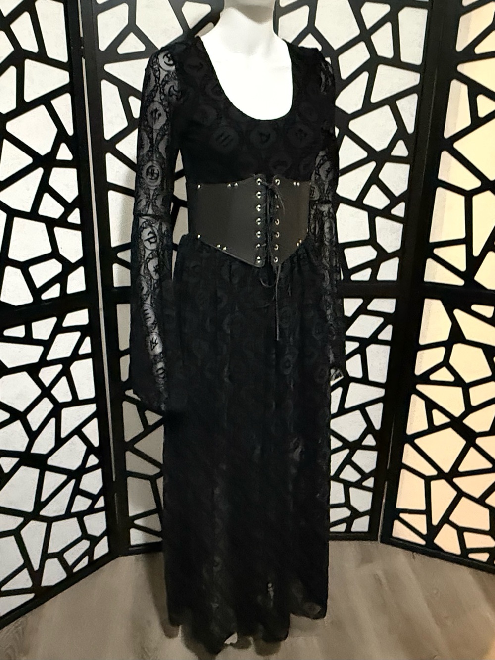 BlackMilk Final Fantasy XIV Job Icons Spectre Maxi Dress - Medium - Picture 8 of 13